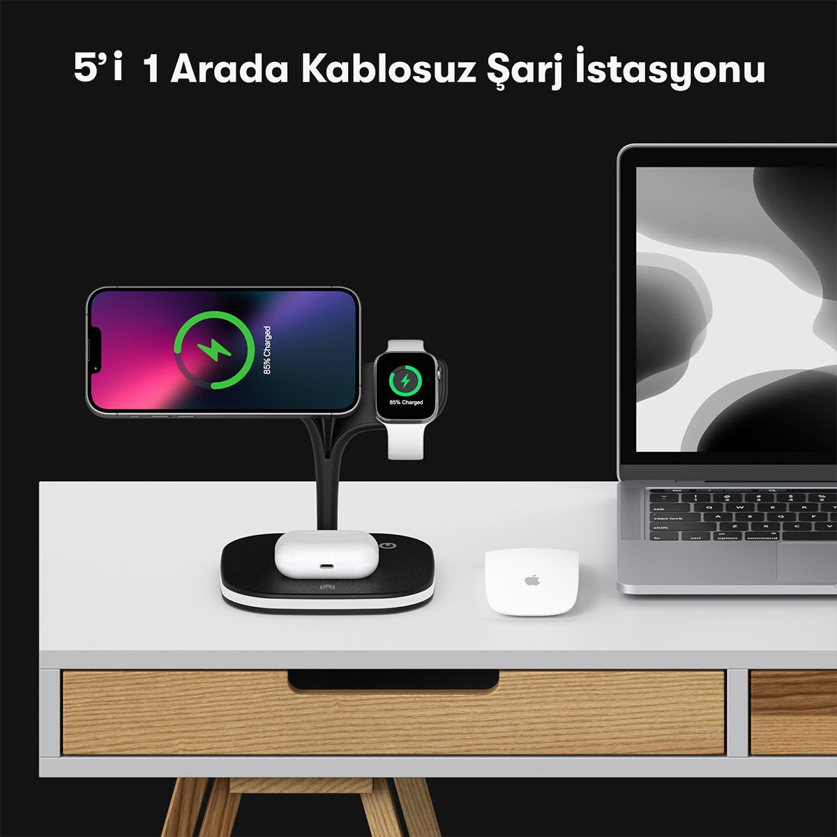 Cepax YM-UD22 Kablosuz Masaüstü Şarj İstasyonu - 5 Cepax YM-UD22 Kablosuz Masaüstü Şarj İstasyonu - 5